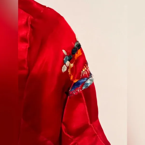 Satin Japanese Embroidered Blouse - Image 8