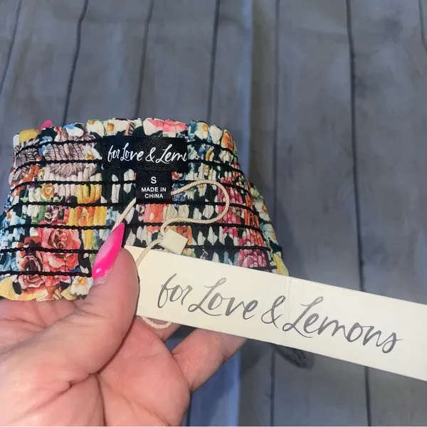 NWT For Love & Lemons Deidre Halter Scarf Top - Image 5