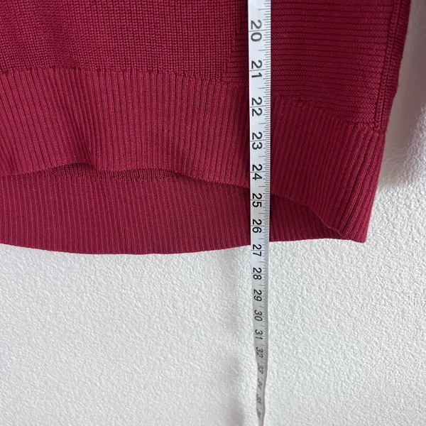 Athleta Womens Hanover V-Neck‎ Ribbed Knit Merino Wool Blend Sweater - Image 7