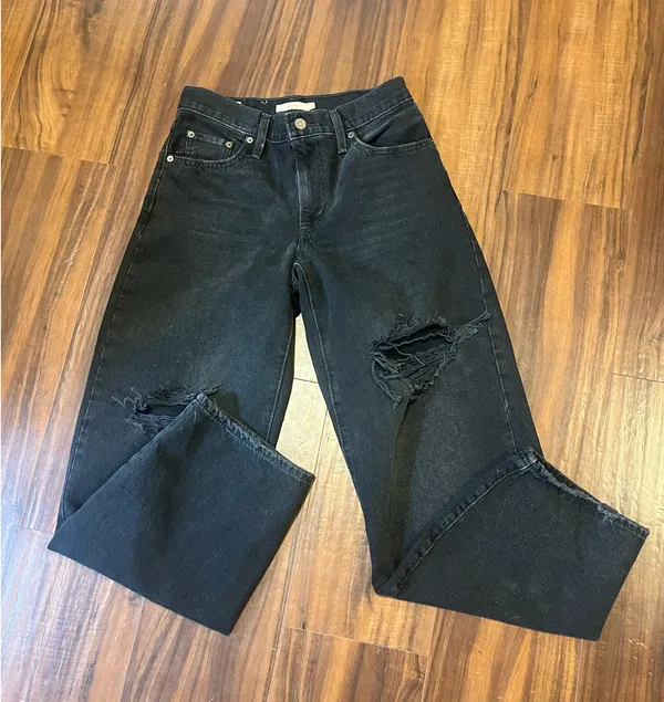 Levi’s Baggy Dad Jeans Black - Image 4