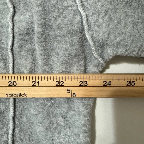 Aerie Graphic Crewneck Winter Tour Size XS Oversized Sweatshirt Gray - Image 5