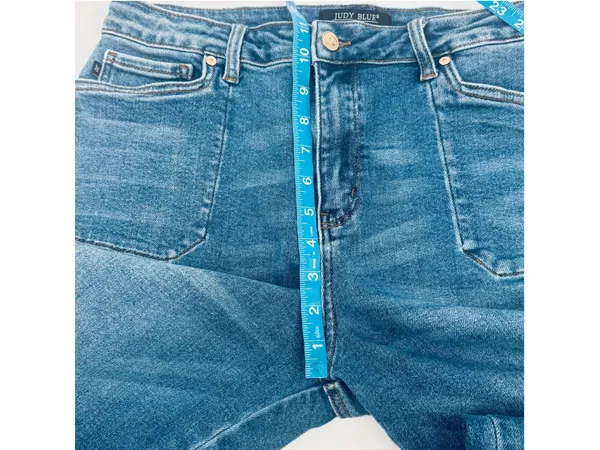 Women's Judy Blue Barrel Fit Culottes Jeans Size 13 Blue - Image 6