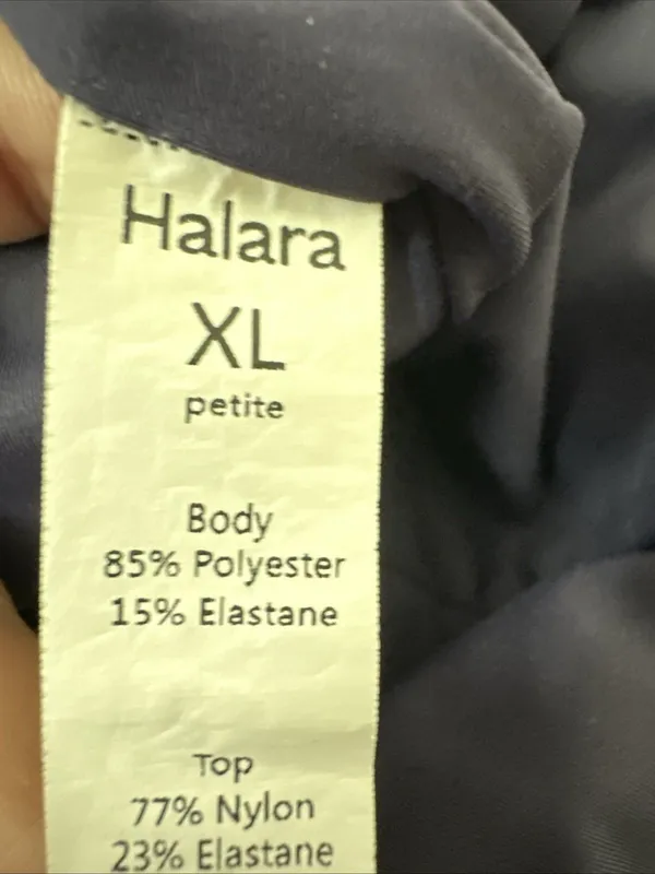 HALARA Jumpsuit XL Petite Breezeful Pocket Wide Leg Quick Dry Navy Blue - Image 4