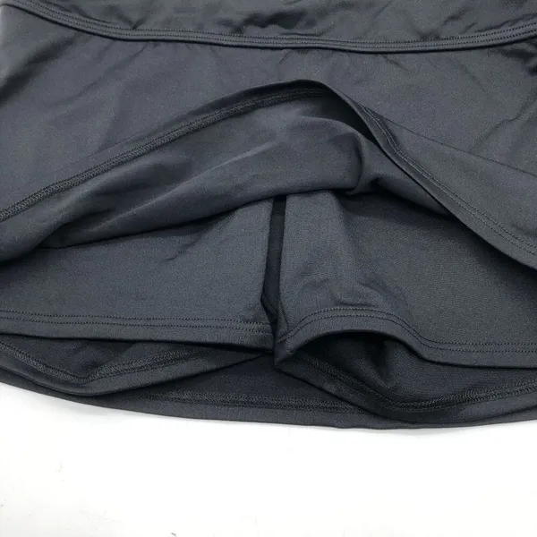 TYR Womens Durafast Elite Solid Della Skort Adjustable Ties UPF 50+ Black M/8 - Image 6