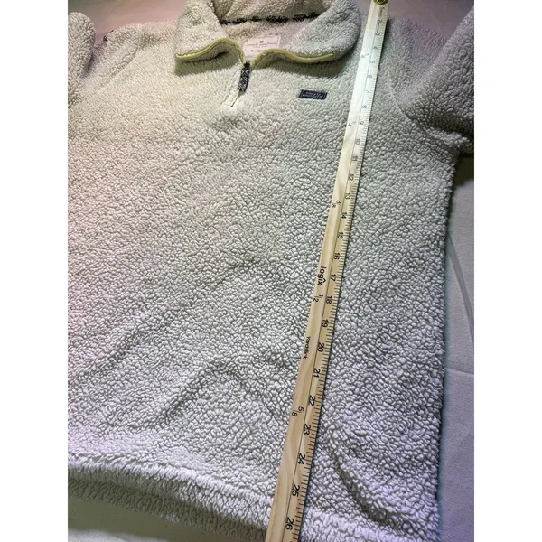 Simply Southern White Sherpa 1/4 Zip Size XL Fall Winter wear Comfy, (d12) - Image 3