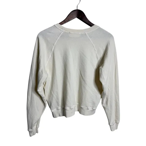 Self Contrast The Boss Graphic Crewneck Sweatshirt Ivory Womans S - Image 2