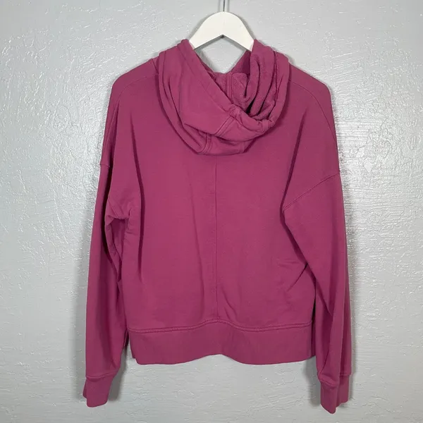 Carhartt Women S Pink Blue Tencel Fiber Series Pullover Hoodie Boxy Oversized - Image 4