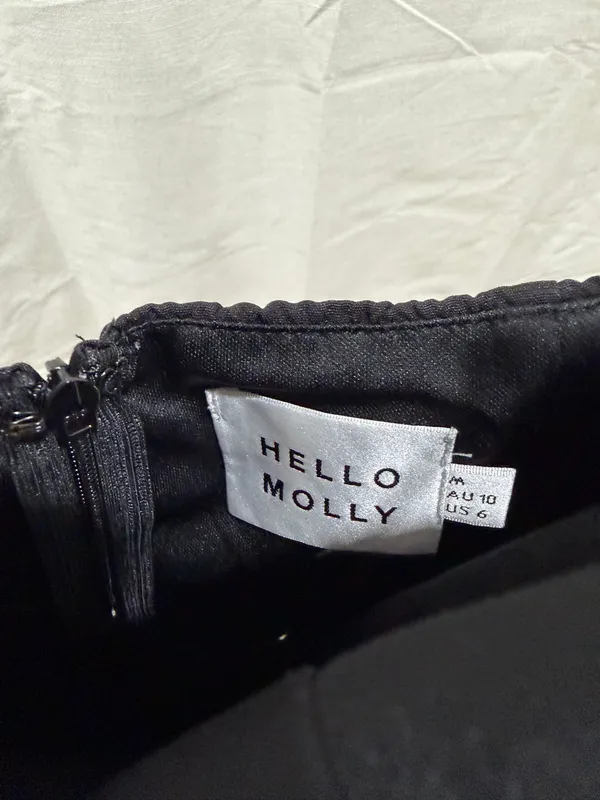 Hello Molly Mini Dress Black - Image 4