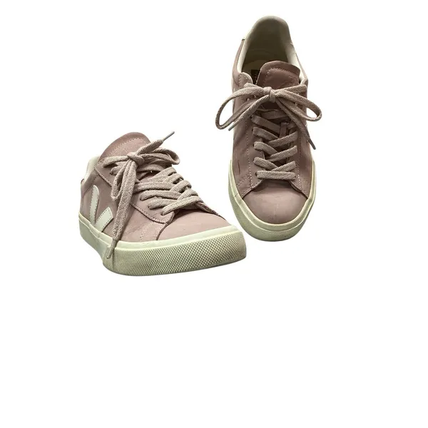 Veja‎ Campo Sneakers Womens Size 7 "Babe White" Nubuck Leather Low Top Lace Up - Image 2