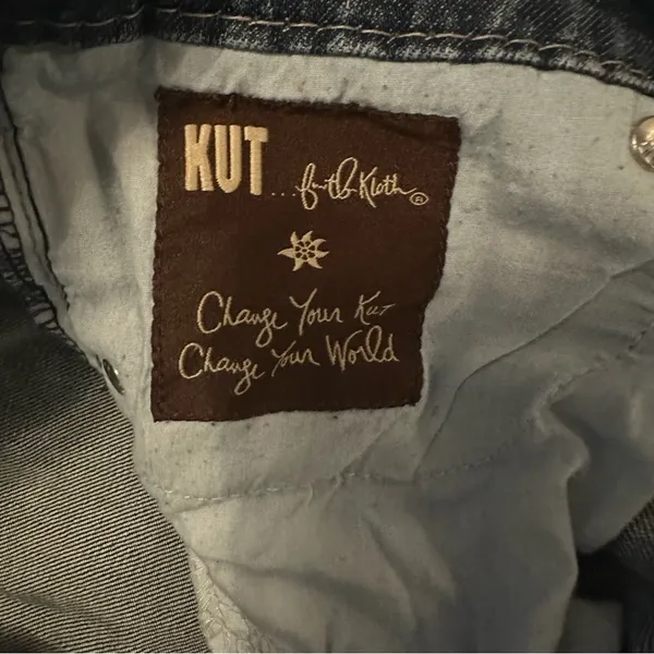KUT from the Kloth Womens Boot Cut Denim Jeans size 12 Dark Wash KP643MA2 - Image 10