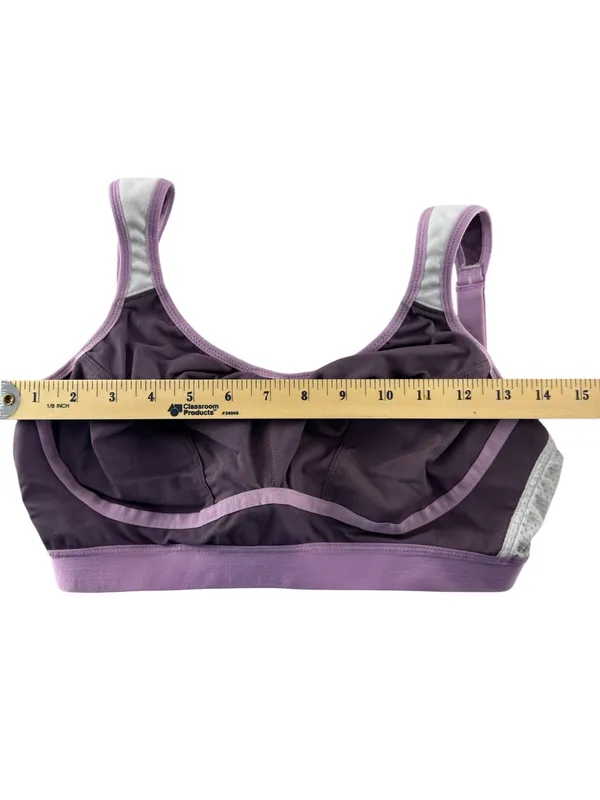 Women's Purple Syrokan Bra with Light Lavender with mesh Trim - Image 6