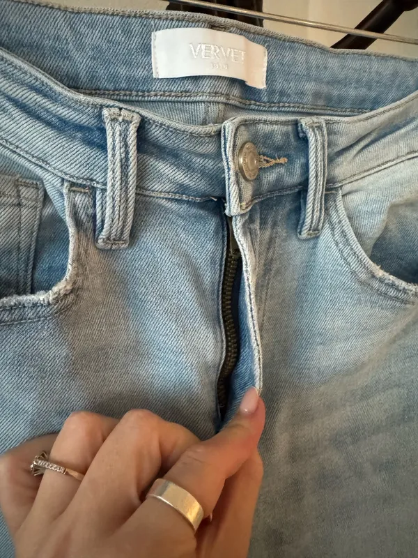 Mid Rise Wide Leg Stretch Denim - Image 4