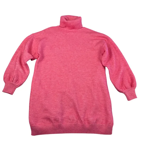 Show Me Your Mumu Chester Sweater Dress Womens Medium Pink Turtleneck‎ Flirty - Image 4