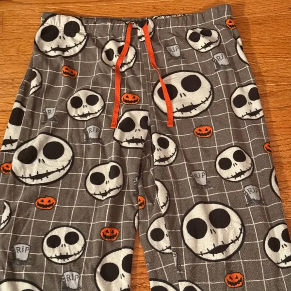 Disney Jack Skellington Halloween Pajama Pants -Large - Image 2