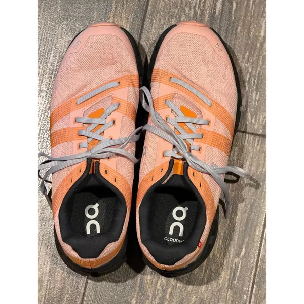 On Cloudgo Womens Running Athletic Shoes Rose Magnet Peach Orange 55.98522 SZ‎ 9 - Image 4