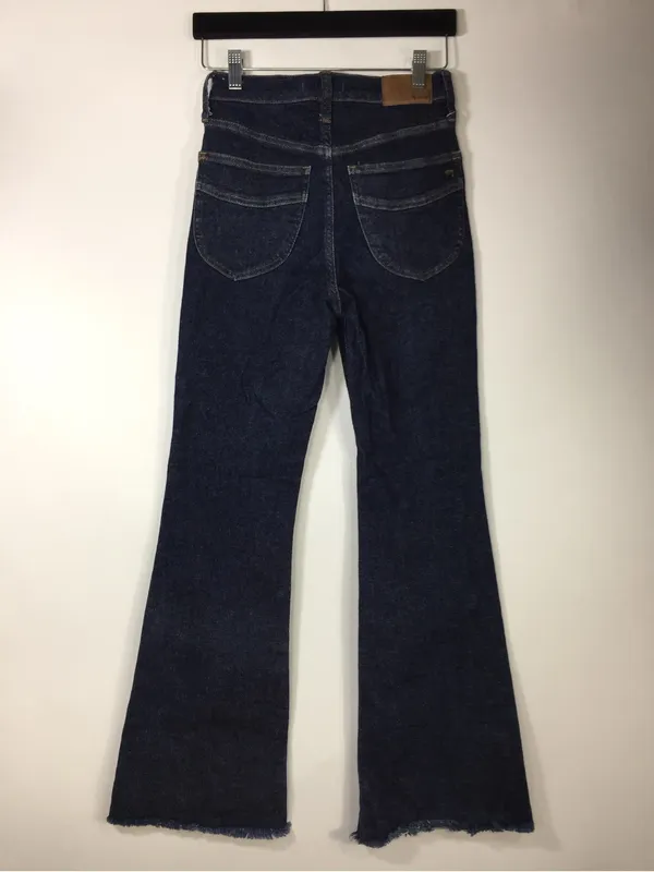 Madewell The Perfect Vintage Flare Jeans Raw Hem Size 23 - Image 11