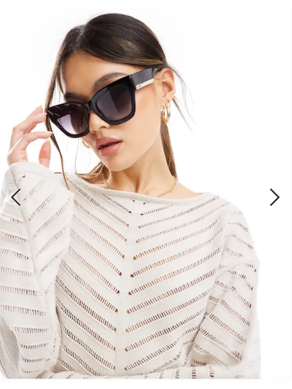 NWT Quay BY THE WAY SUNGLASSES - BLACK - Image 4