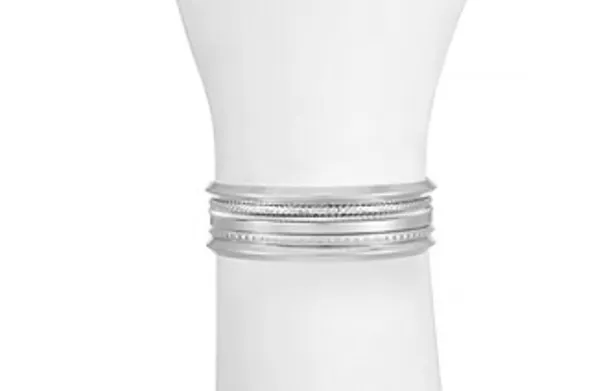 Mixit Solid Bangle Bracelet In Silver NEW IN BOX - Image 2