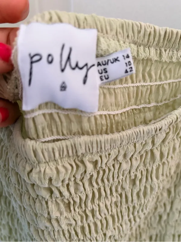 Polly Smocked Mini Dress with Puff Sleeves - Image 3