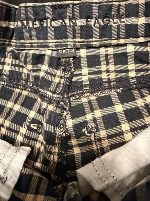 American Eagle Plaid jean - Image 3