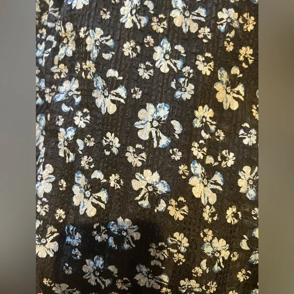 Commense Women’s Medium Navy‎ Blue Floral Sleeveless MIDI Dress Tie Strap NWT - Image 12