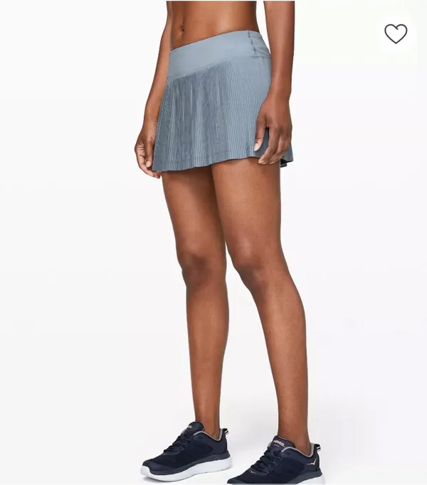 Husnairn Pleated tennis Skirt in Light gray - Image 2