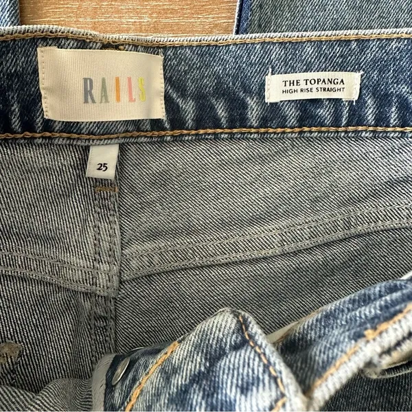 Rails The Topanga High Rise Straight Distressed Jeans - Image 8