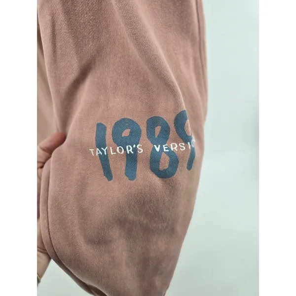 Taylor‎ Swift Sweatpants Unisex XL Mauve 1989 Taylor's Version Graphic Joggers - Image 3