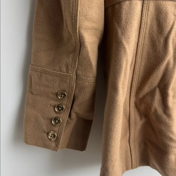 Michael Kors Camel Double-Breasted Pea Coat Size 4 - Image 8