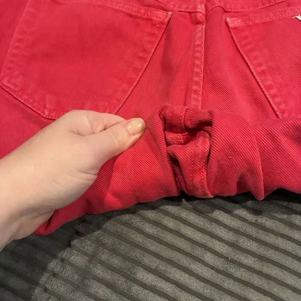 Guess by Georges Marciano Vintage Mid Rise Button Fly Red Jeans - Women's 29 - Image 14