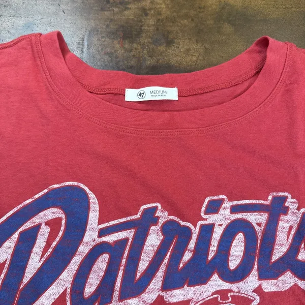 New England Patriots Racer Red T-Shirt Women's Medium Sportswear Fan Football - Image 3