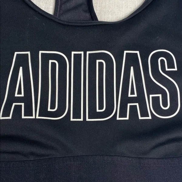 Adidas Women's Black Sports Bra size L - Image 3
