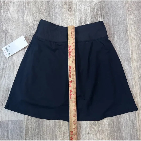 Yogalicious Nudetech Rib & Tonic Skort Black XS Tennis Skirt UPF 50+ SKY4348 NEW - Image 8