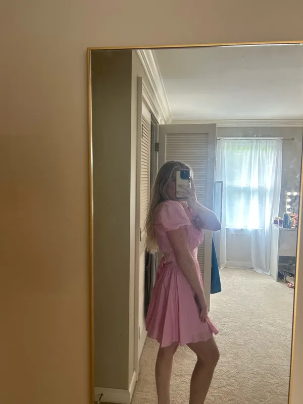 Blu Pepper Pink Baby Doll Mini Dress - Image 2