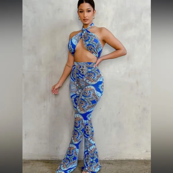 White Fox Paisley blue set - Image 5