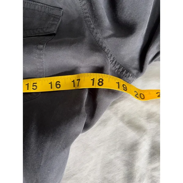 Universal Threads Lyocell Utility Shirt Dress Gray Hematite Medium NWT - Image 7