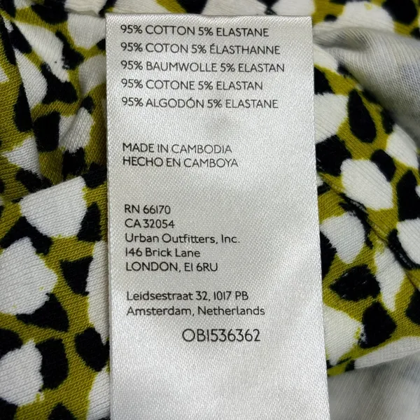 Maeve by Anthropologie Button Ruched Print Long‎ Sleeve Shirt Women's Medium - Image 9