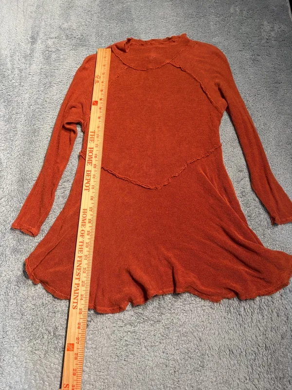 Free people intimately Rust Scoop Neck weekend layering Long Sleeve Top small - Image 6