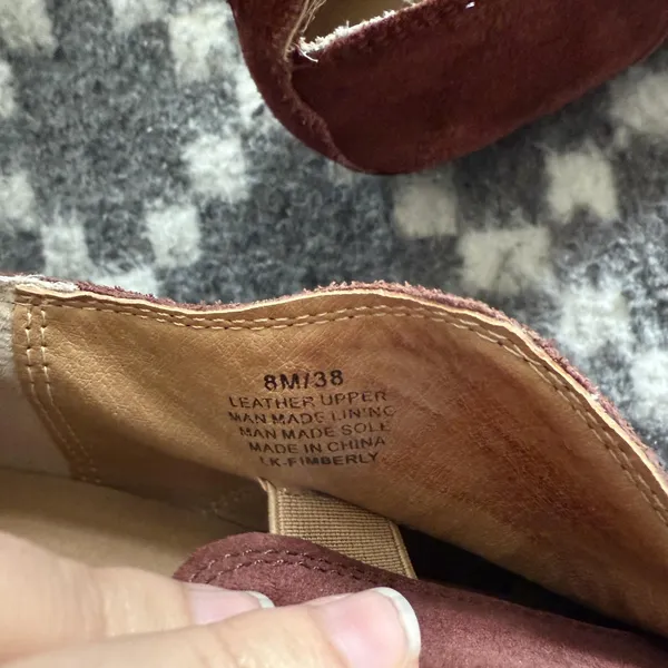 Lucky Brand Shoes Womens Size 8M Brown Suede Ankle‎ Booties Low Heel Kimbery - Image 9