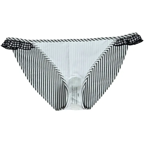 Aerie Seersucker Ruffle Bikini Bottom Striped with Gingham Ruffles Size‎ M NWT - Image 3