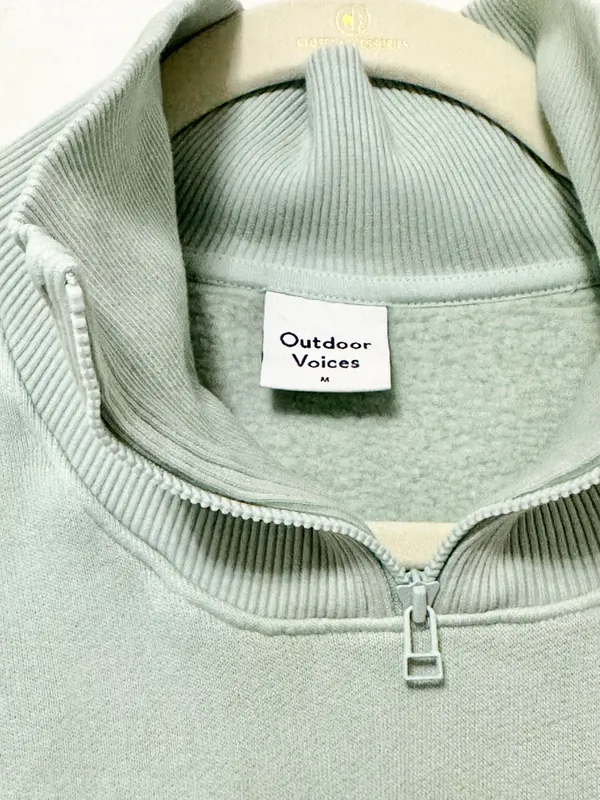 Outdoor Voices nimbus 1/4 zip pullover sweatshirt - Image 4