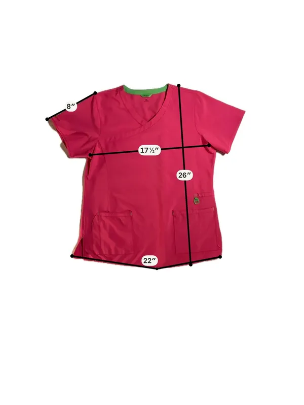 Carhartt Women's Medical Scrub Top, Pink - Image 3
