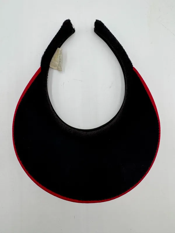 Vintage Disney Mickey Mouse Red Visor Goofys Hat Co Adult Sun Hat Taiwan 1980s - Image 4