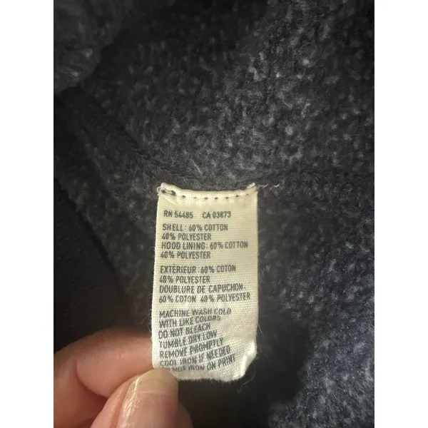 American Eagle Y2K Women's Blue Pink Pull Over Hoodie Sweater Size Small Logo - Image 6