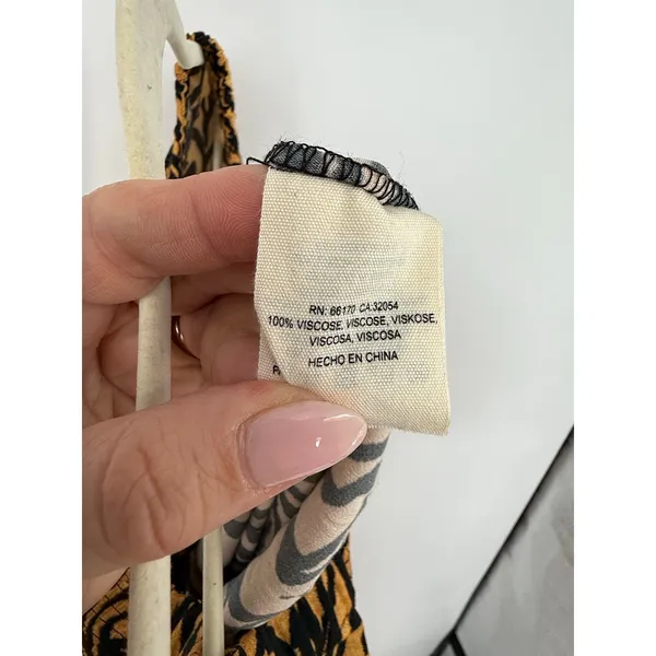 Kachel Anthropologie Tiger-Striped Wide Leg Jumpsuit 4 NWT $170 Animal Print - Image 10