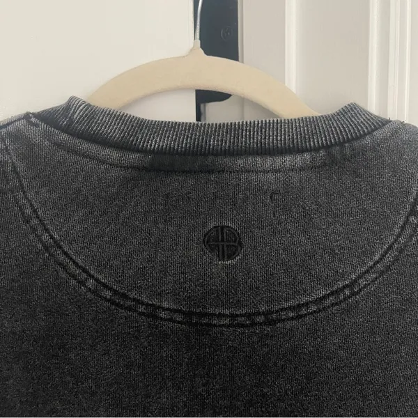 Anine Bing Black Romona Crewneck Los Angeles Sweatshirt black wash‎ pullover - Image 6