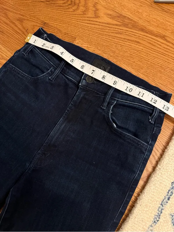 MOTHER Denim Jeans The Hustler Ankle Fray size 26 - Image 3