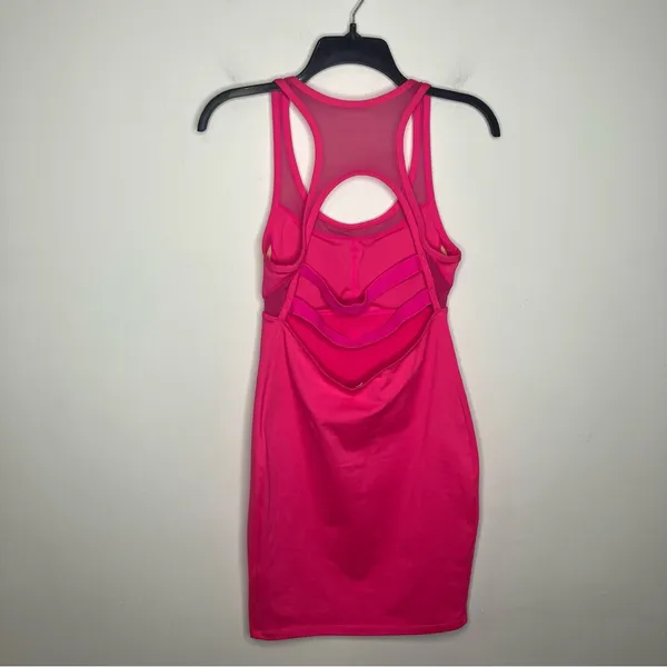 Fabletics Tropez‎ Dress magenta hot pink Barbiecore women's size small casual - Image 6