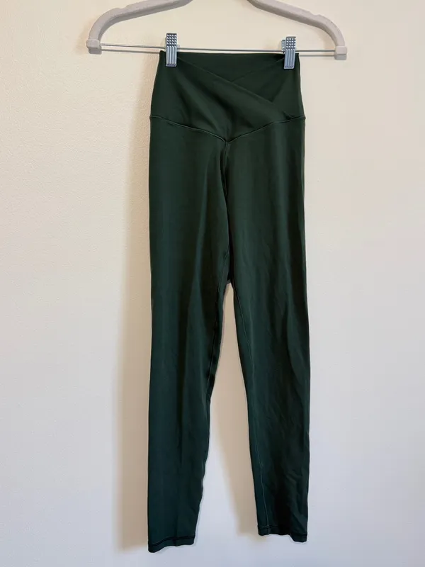 OFFLINE by Aerie Real Me High Waisted Crossover Leggings Dark Green Small - Image 2