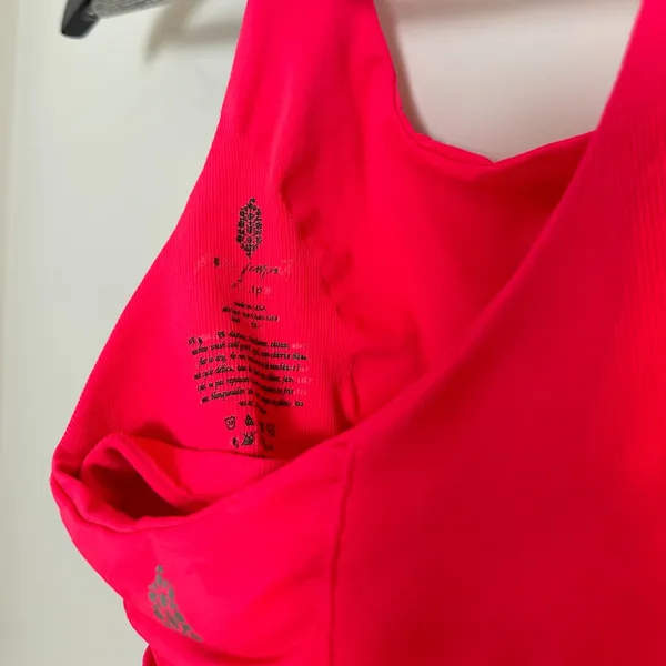 FREE PEOPLE Movement Good Karma Halter Tank Electric Sunset Size X-Small/Small - Image 5